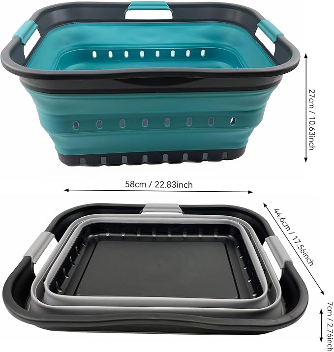 SAMMART 42L Collapsible Plastic Laundry Basket - Image 9
