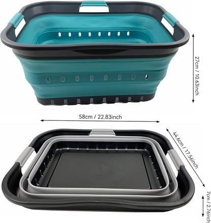 SAMMART 42L Collapsible Plastic Laundry Basket - Image 9