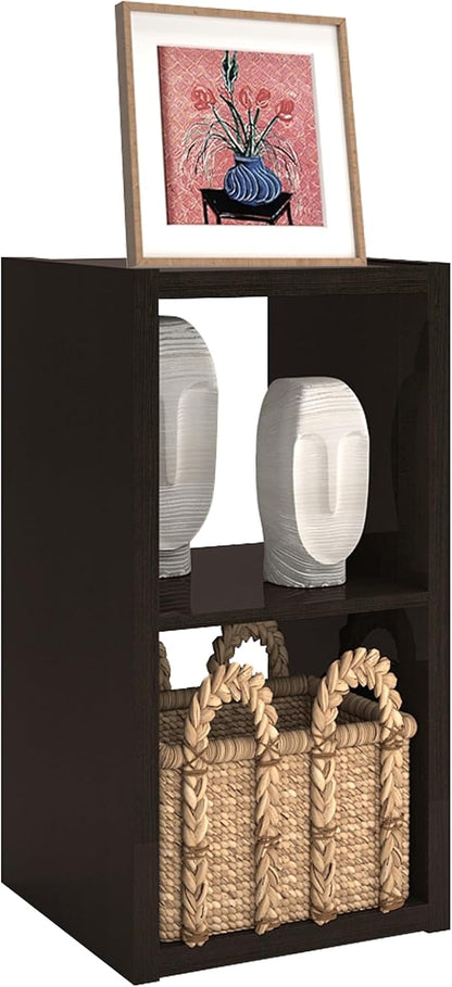 CTESNE【2026 Wooden Thick Frame 2 Cube Storage Organizer Shelf by CTESNE