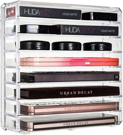 Acrylic Eyeshadow Makeup Organizer 16 Space Cosmetic Storage Container Clean - Image 6