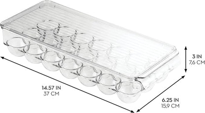 iDesign Clear Plastic Egg Holder - Image 3