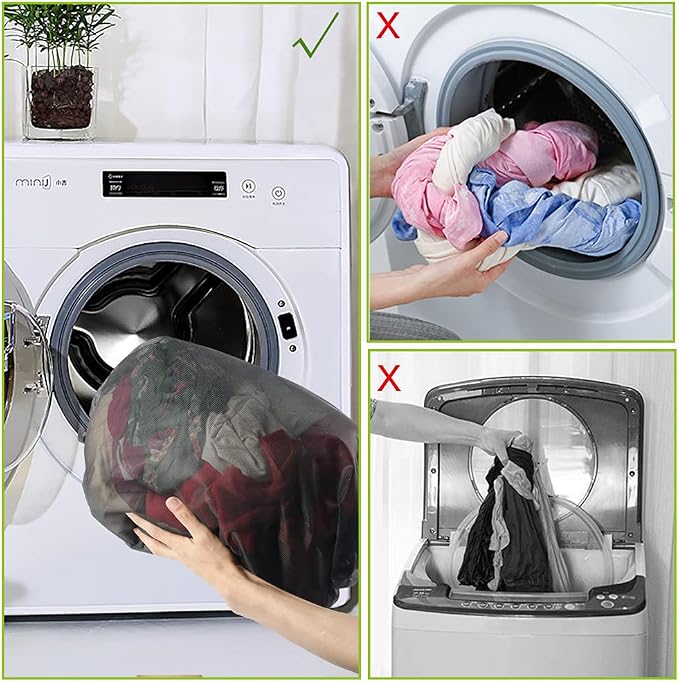 2Pcs Extra Large Mesh Laundry Bags - Image 6