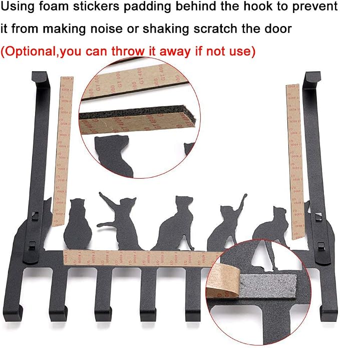 Wintek Over the Door Hook Hanger, Heavy Duty Organizer Rack - Image 7