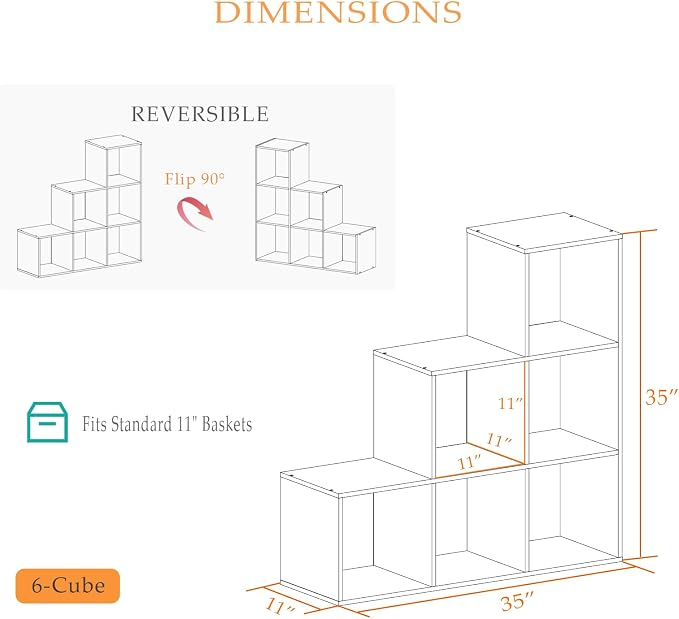 Ladder Cube Storage Bookcase - Image 2