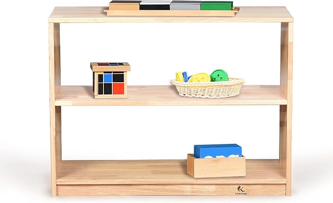 3 Shelf Horizontal Storage Bookcase Montessori Shelf-Toy, Crafts&Supplies - Image 4
