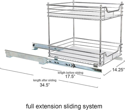 Household Essentials Glidez Chrome-Plated Steel Pull-Out/Slide-Out Storage - Image 5