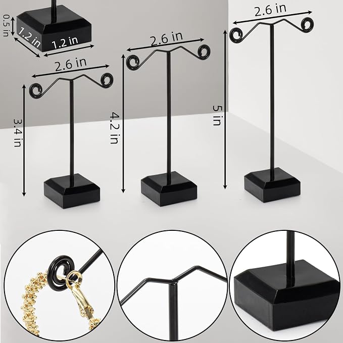 Coloch 18 Pcs Metal Earring Holder - Image 2