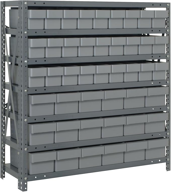 Quantum Storage Systems 1839-624GY Solid Heavy Duty 7 Shelves 45 Super Tuff by QuantumStorageSystems