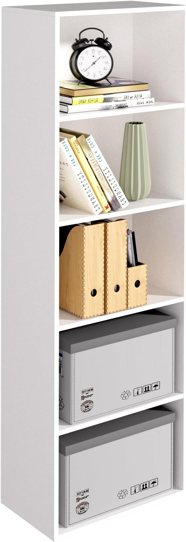 Wooden 5 Cube Storage Organizer, Versatile Cubes Open Shelf and Cubby Unit by NewBeth