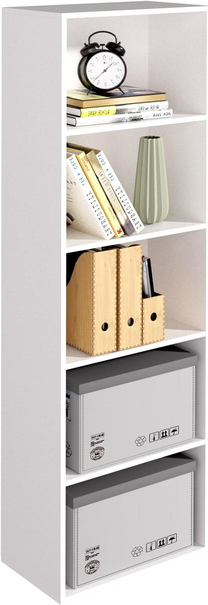Wooden 5 Cube Storage Organizer, Versatile Cubes Open Shelf and Cubby Unit by NewBeth