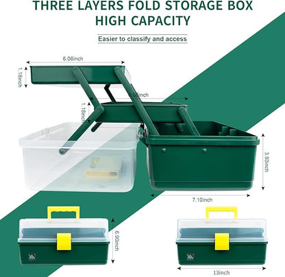 Creahaus 13 inch Art Craft Organizer Storage Box - Image 2