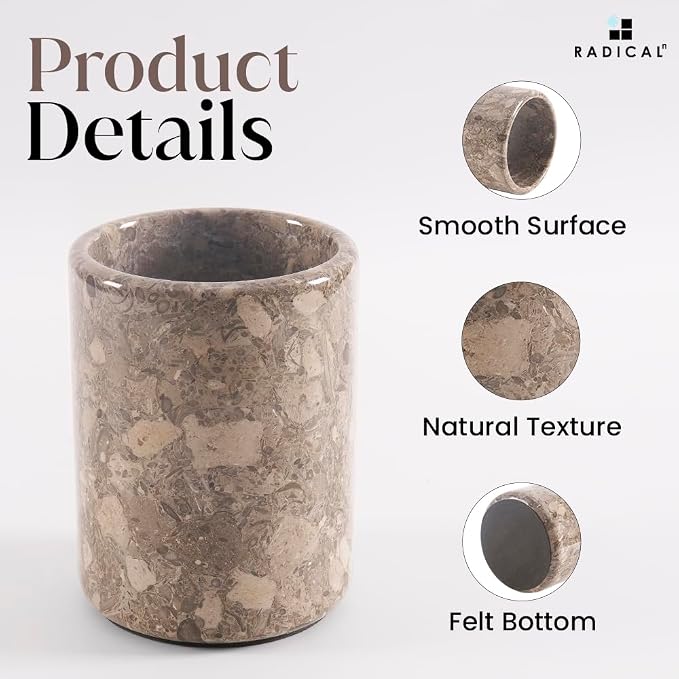 Radicaln Marble Wine Chiller Oceanic 6.5" Inches Handmade Beverage Cooler - Image 6