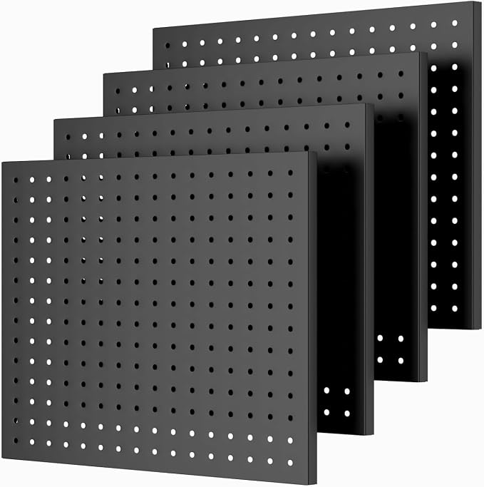 Peg Board, 4 Pack Metal Pegboard Panels by Unknown