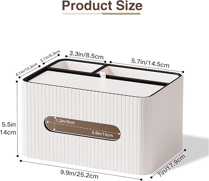 KINGFOM Leather Tissue Box Cover - Image 3