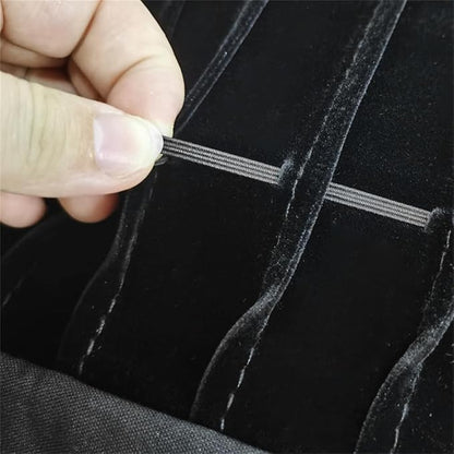 Portable Jewelry Roll Untangled Secure Necklace Travel Storage Bag Displays - Image 7