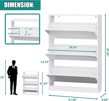 Xixini Shoe Storage Cabinet for Entryway - Image 2
