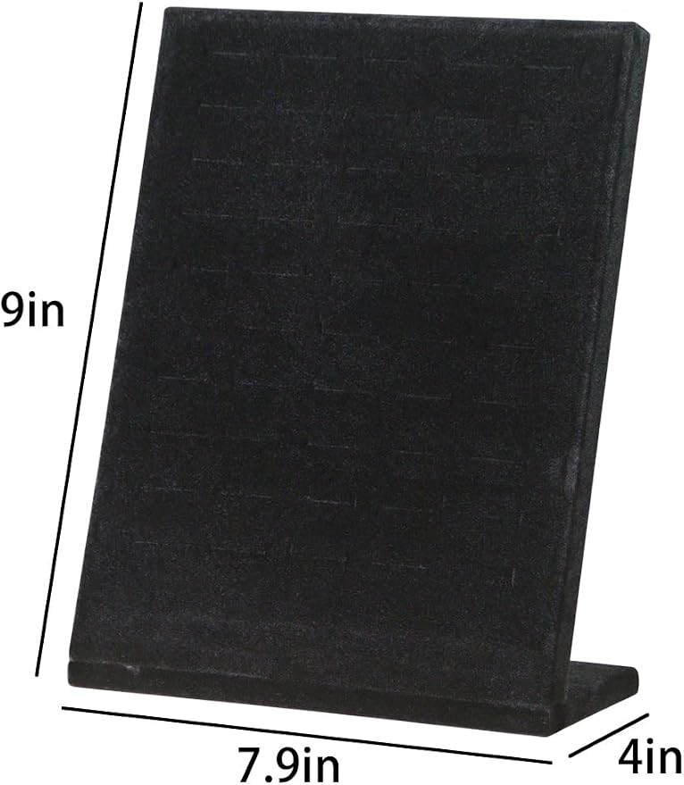 Ring Board Display Stand, Velvet Jewelry Earring Organizer Holder - Image 7