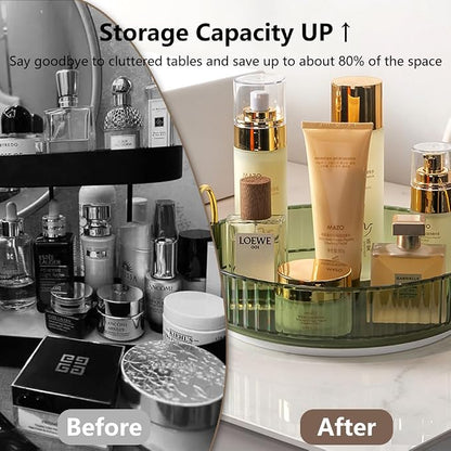 Rotating Makeup Organizer for Vanity, Spinning Cosmetics Storage for Bathroom - Image 4