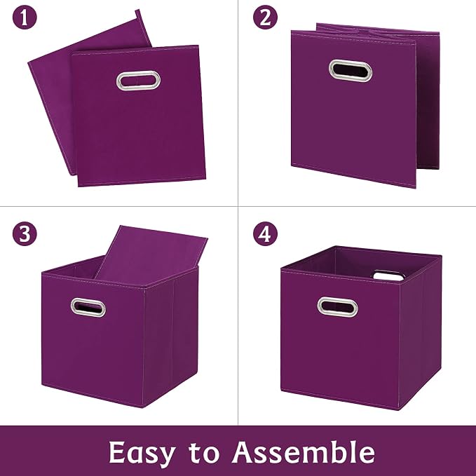 Fabric storage bins Cubes, Fabric Cube Organizer - Image 6