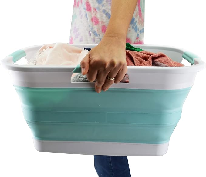 SAMMART 30L Collapsible Plastic Laundry Basket - Image 7