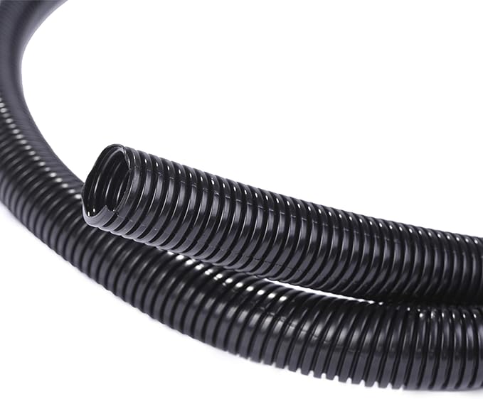 Alex Tech 10ft - 1/2 inch Split Wire Loom Tubing - Black by AlexTech