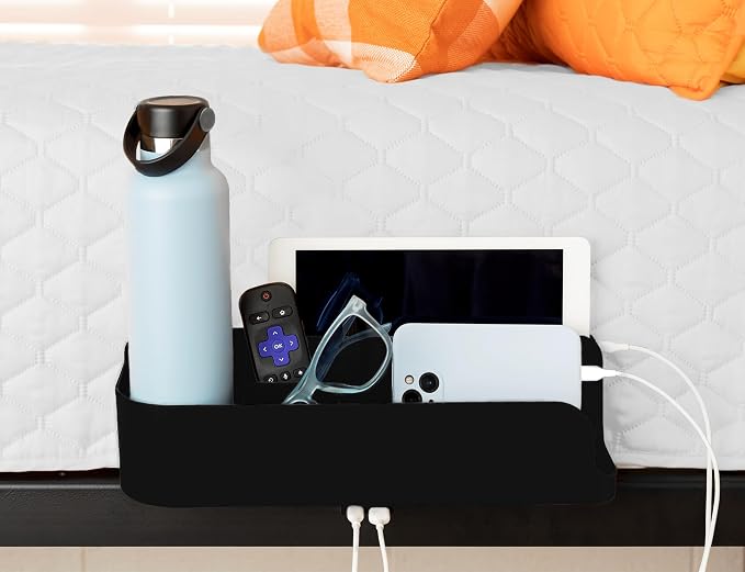 Squirrel Black Bedside Caddy by Squirrel