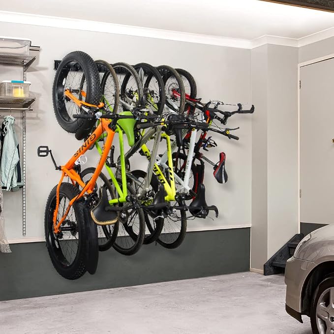 Ultrawall Stainless Steel Bike Storage Rack, 6 Bike Storage Hanger Wall Mount - Image 5