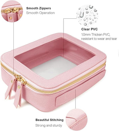 Travel Clear Makeup Bag Set, TSA Approved Cosmetic Bag Case - Image 6