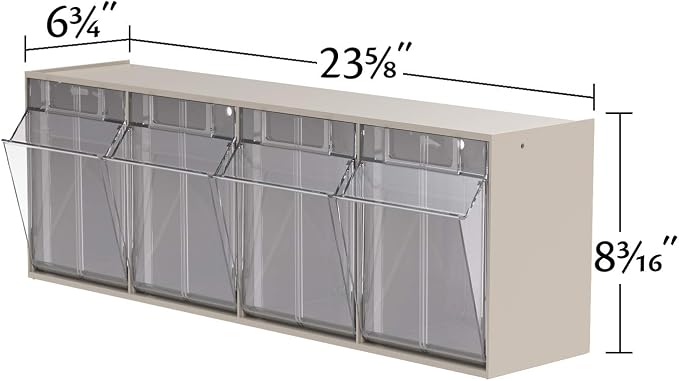 Akro-Mils TiltView Plastic Storage Cabinet - Image 3
