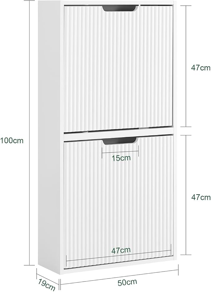 SoBuy Wall Mounted Slim Shoe Cabinet - Image 3