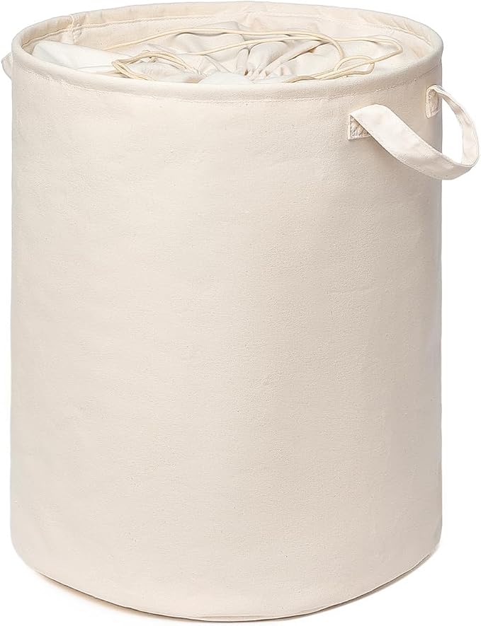 Foldable Storage Bins with Lids Cotton Canvas Rectangular Storage Box Ideal - Image 7