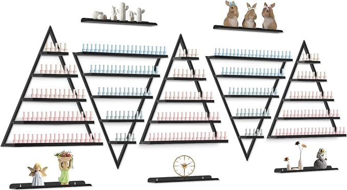 EBANKU 10PCS Nail Polish Racks 5 Tiers Nail Polish Shelf by EBANKU