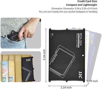 4-Slot SD Card Holder Case, Slim Ultra-Thin SDHC SDXC Memory Card Organizer - Image 6