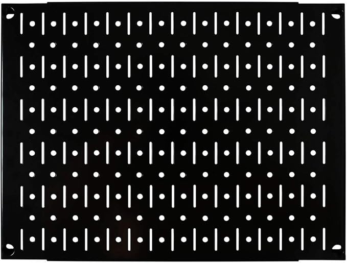 Wall Control Pegboard Wall Organizer Tiles Modular Black Metal Pegboard Tiling - Image 2