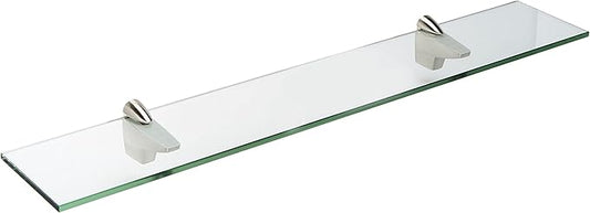 Spancraft Glass F-8x18-Brushed Steel Falcon Glass Shelf, Brushed Steel by Spancraft
