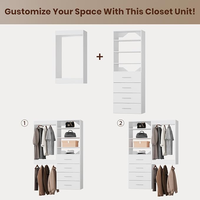 ROOMTEC Modular Closet System, Wooden Tower - Image 6