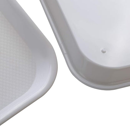 Eslite Rectangular Plastic Serving Trays, Fast Food Serving Cafeteria Trays - Image 3