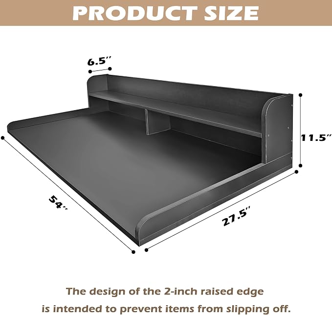 Royxen Laundry Countertop with 2-Tier Shelf Universal Fit, Washer and Dryer - Image 3