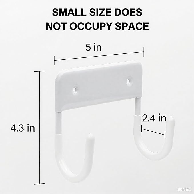 Ironing Board Holder Wall Mount, 5-Inch Wall Mount Ironing Board Hanger - Image 3