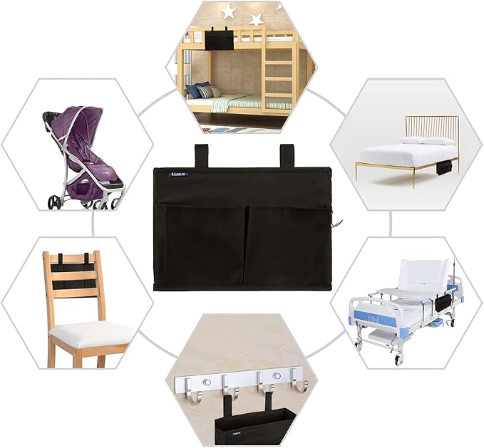 Surblue Caddy Hanging Organizer Bedside Storage Bag - Image 7