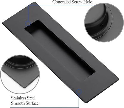 Ravinte Sliding Closet Door Handles Flush Pulls Recessed Finger Pulls - Image 4