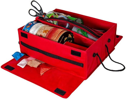 Santa's Bags Ribbons Storage Box, Ribbon Dispenser Slot - Image 5