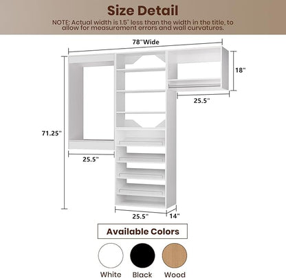 ROOMTEC Modular Closet System, Wooden Tower - Image 2