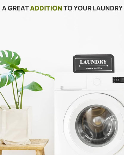 Dryer Sheet Holder Dispenser Container, Space Saving Laundry Room Organization - Image 2