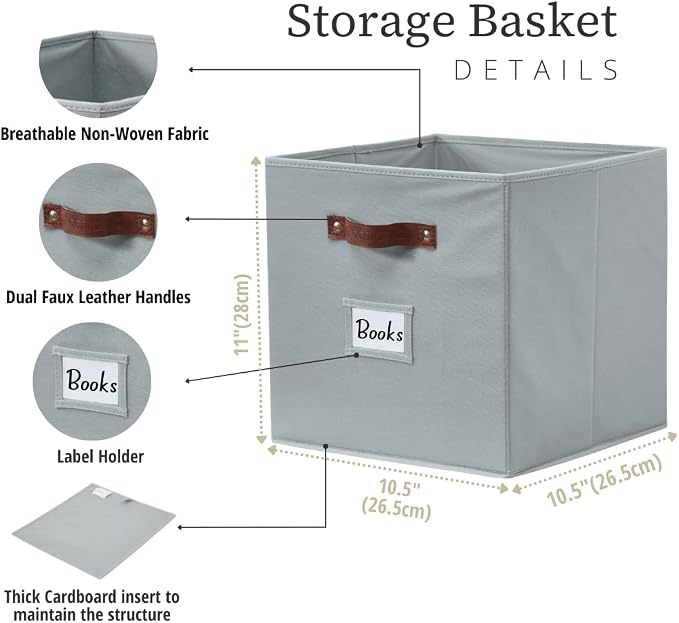 DECOMOMO Storage Bins, Cube Storage Bin - Image 3