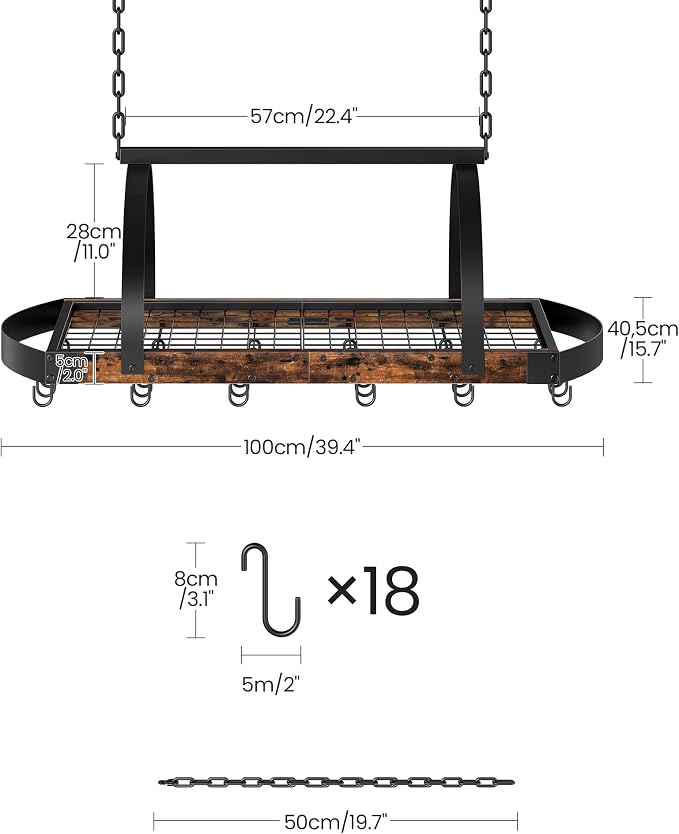 CHOEZON Hanging Pot Rack, Pot Hanger - Image 4