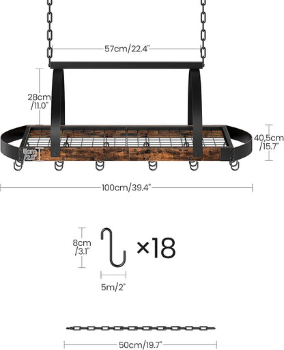 CHOEZON Hanging Pot Rack, Pot Hanger - Image 4