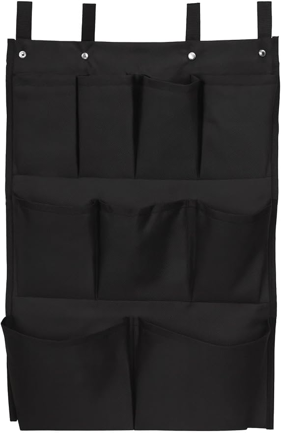American Supply 9 Pockets Amenity Organizer Housekeeping Cart Bag Black by American+Supply
