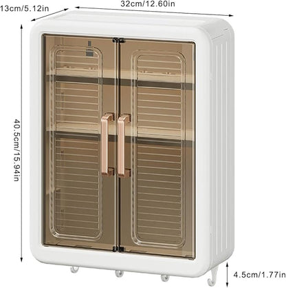 Without Drilling Wall Mounted Makeup Organizers Large Capacity Bathroom Storage - Image 3