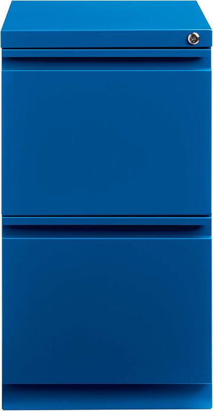 20 Inch Deep Metal Mobile Pedestal File 2 Drawer File-File - Image 3